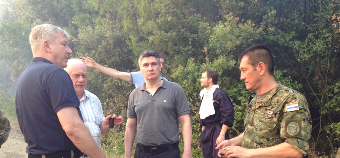 Prime Minister visits fire-hit Korcula island